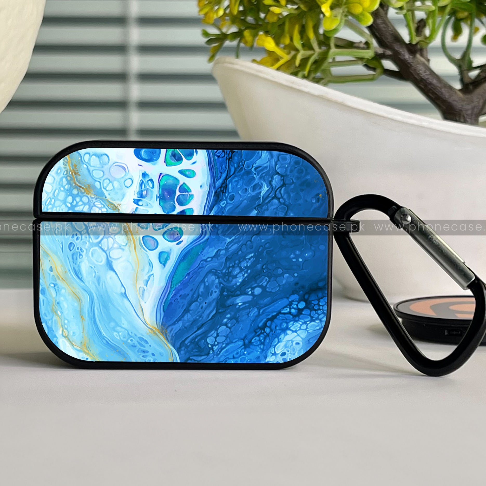Apple Airpods 3 (3rd Generation) Case - Blue Marble Series V 2.0 - Front Back Premium Print