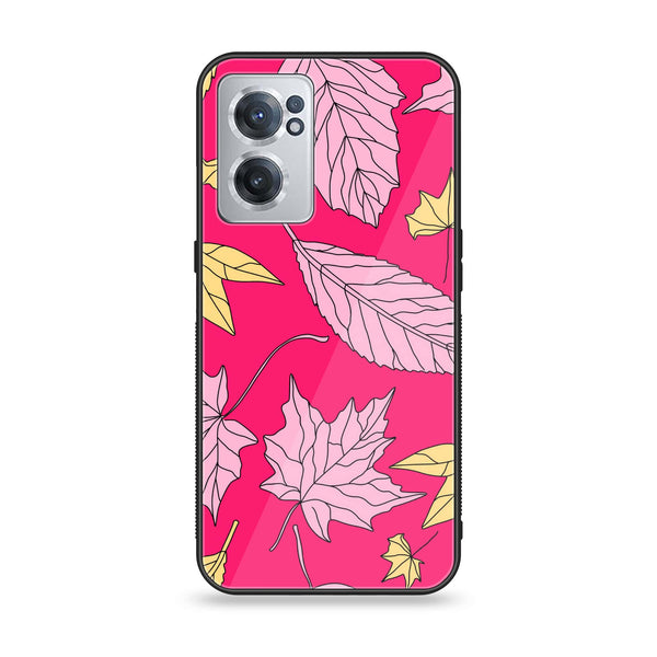 OnePlus Nord CE 2 5G - Floral Series Design 6 - Premium Printed Glass soft Bumper Shock Proof Case