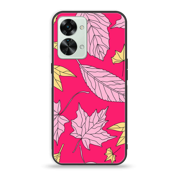 OnePlus Nord 2T 5G - Floral Series Design 6 - Premium Printed Glass soft Bumper Shock Proof Case
