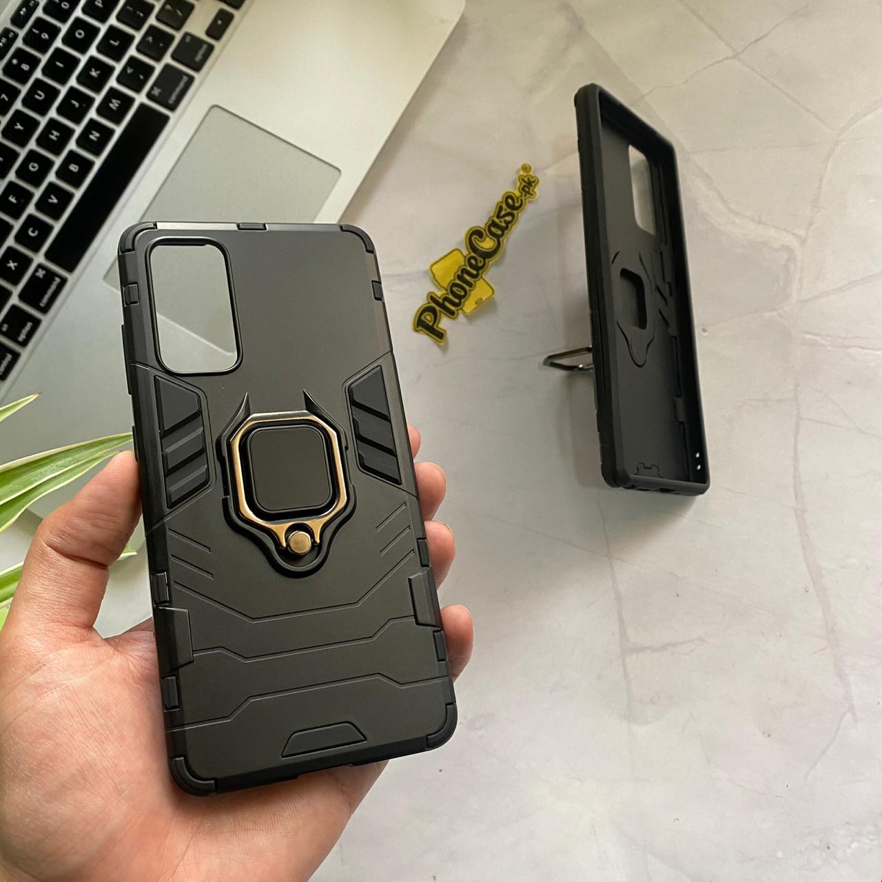 Oppo Reno 5 Upgraded Ironman with holding ring and kickStand Hybrid shock proof case