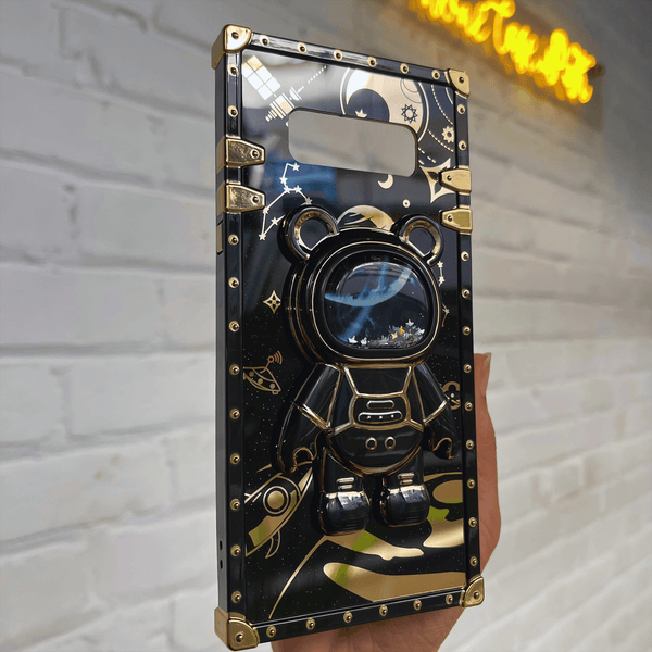 Galaxy Note 8 Luxury Space Bear Case With Hidden Folding Stand Case