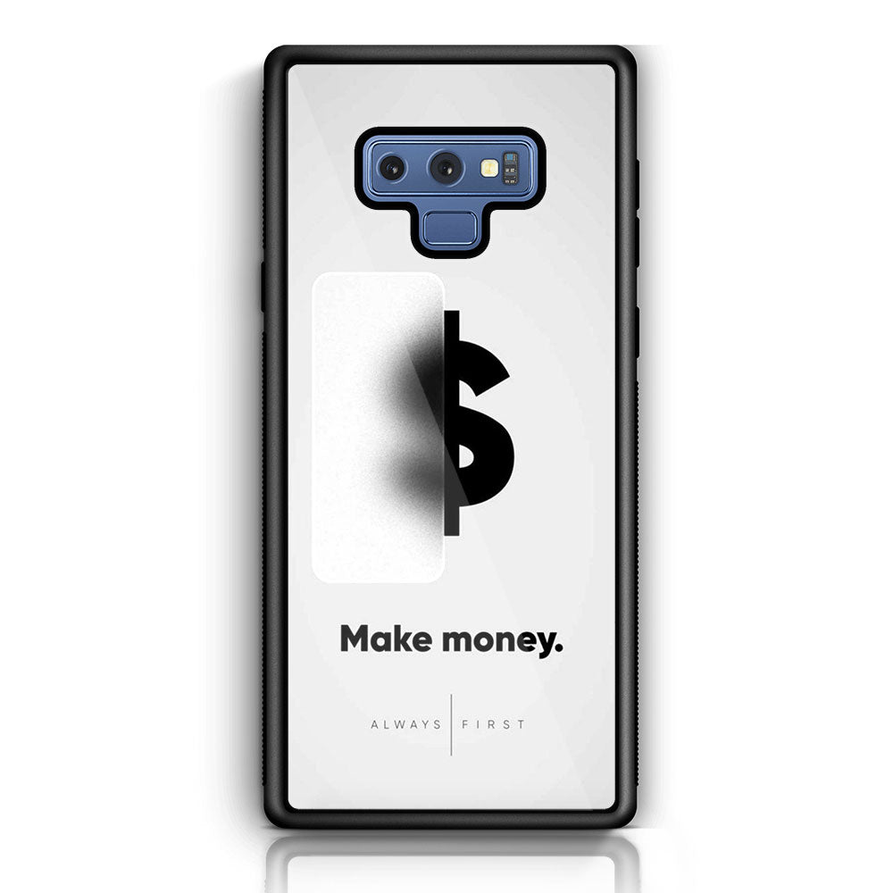 Samsung Galaxy Note 9 - Dollar series - Premium Printed Glass soft Bumper shock Proof Case
