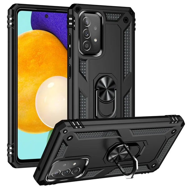 Samsung Galaxy A73 Vanguard Military Armor Case with Ring Grip Kickstand