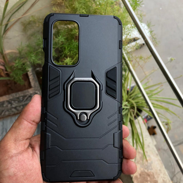 OnePlus 9R Upgraded Ironman with holding ring and kickStand Hybrid shock proof case