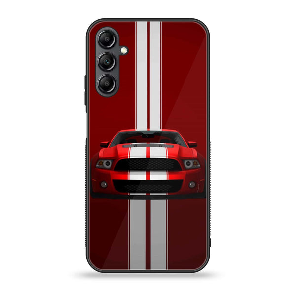 Samsung Galaxy A25 - Red Mustang - Premium Printed Glass soft Bumper Shock Proof Case