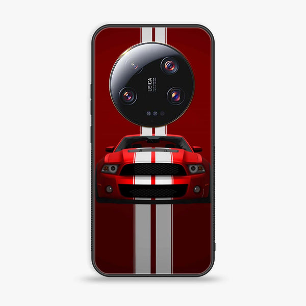 Xiaomi 13 Ultra - Red Mustang - Premium Printed Glass soft Bumper Shock Proof Case