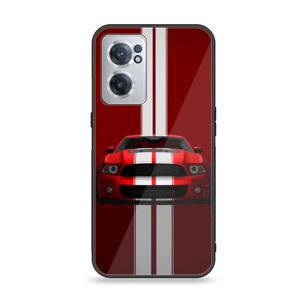 OnePlus Nord CE 2 5G - Red Mustang - Premium Printed Glass soft Bumper Shock Proof Case