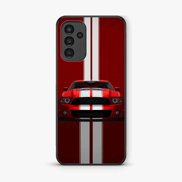 Samsung Galaxy A05s - Red Mustang - Premium Printed Glass soft Bumper Shock Proof Case