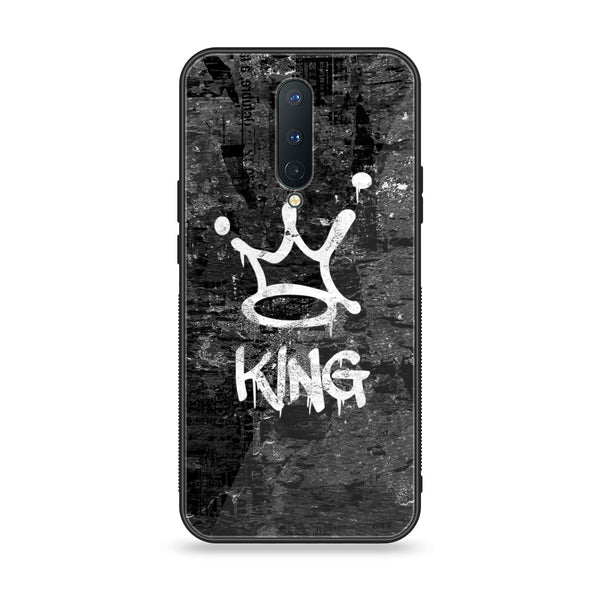 OnePlus 8 - King Design 8 - Premium Printed Glass soft Bumper Shock Proof Case