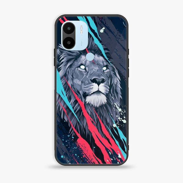 Xiaomi Redmi A2 Plus - Abstract Animated Lion - Premium Printed Glass soft Bumper Shock Proof Case