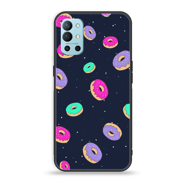 OnePlus 9R - Colorful Donuts - Premium Printed Glass soft Bumper Shock Proof Case