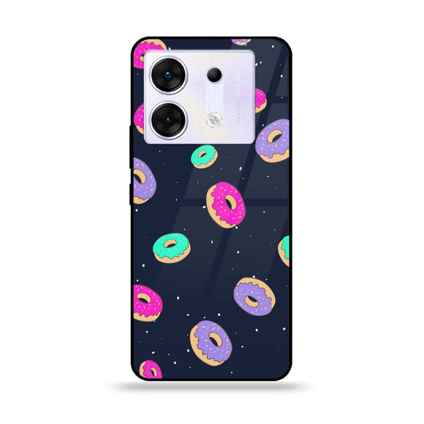 Infinix Zero 30 5G - Colorful Donuts - Premium Printed Glass soft Bumper Shock Proof Case