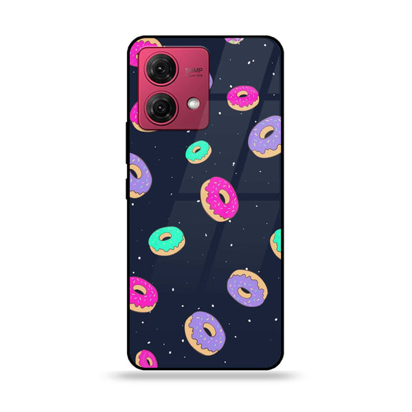 Motorola Moto G84 - Colorful Donuts - Premium Printed Glass soft Bumper Shock Proof Case
