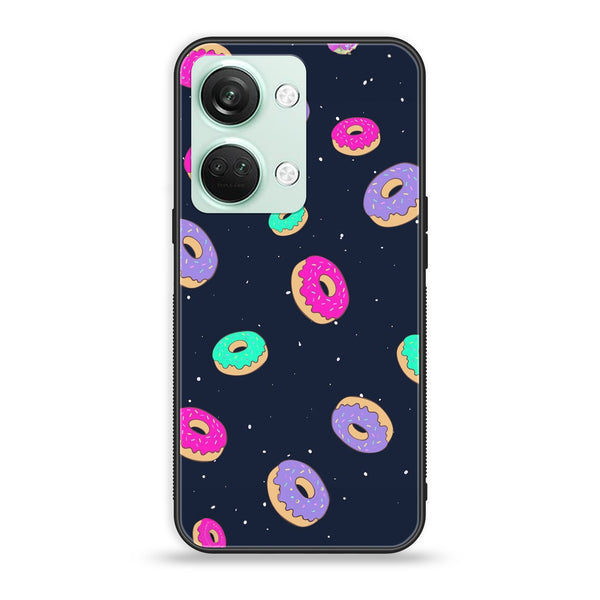 OnePlus Nord 3 5G - Colorful Donuts - Premium Printed Glass soft Bumper shock Proof Case
