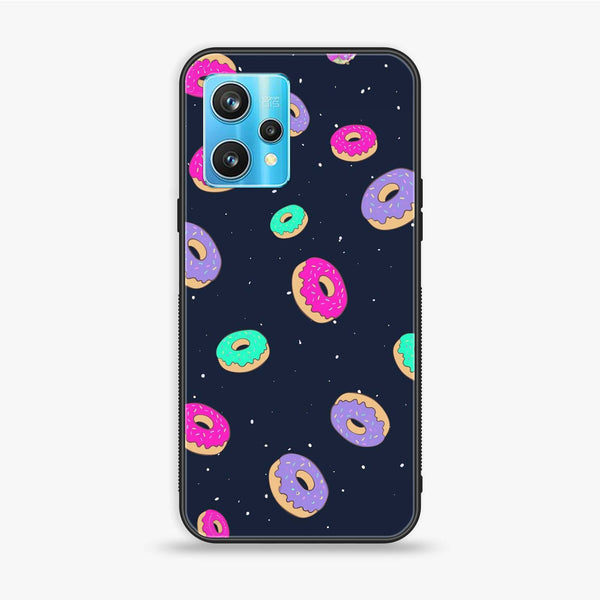 Realme 9 Pro - Colorful Donuts - Premium Printed Glass soft Bumper Shock Proof Case