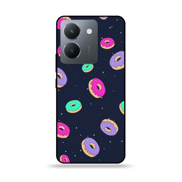 Vivo Y36 - Colorful Donuts - Premium Printed Glass soft Bumper Shock Proof Case