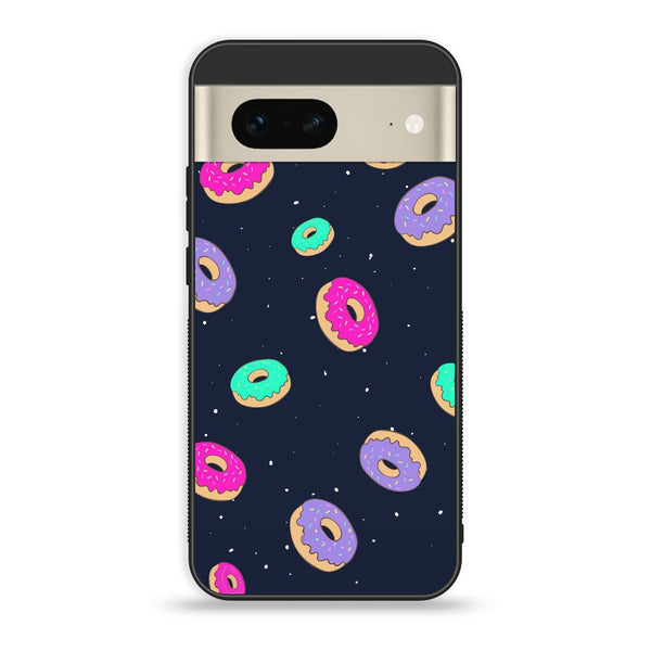 Google Pixel 7 - Colorful Donuts - Premium Printed Glass soft Bumper Shock Proof Case