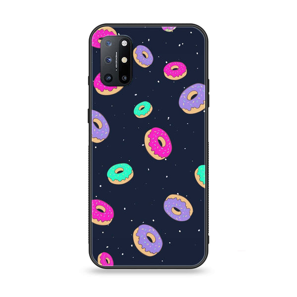 OnePlus 8T - Colorful Donuts - Premium Printed Glass soft Bumper Shock Proof Case