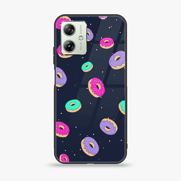 Motorola Moto G54 - Colorful Donuts - Premium Printed Glass soft Bumper Shock Proof Case