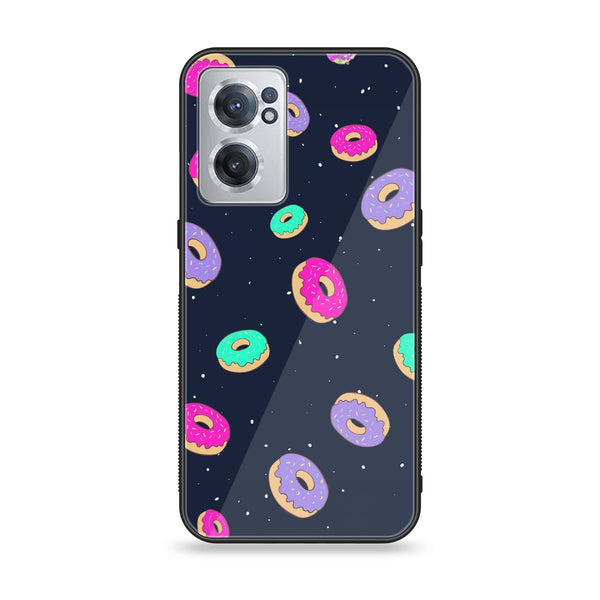 OnePlus Nord CE 2 5G - Colorful Donuts - Premium Printed Glass soft Bumper Shock Proof Case