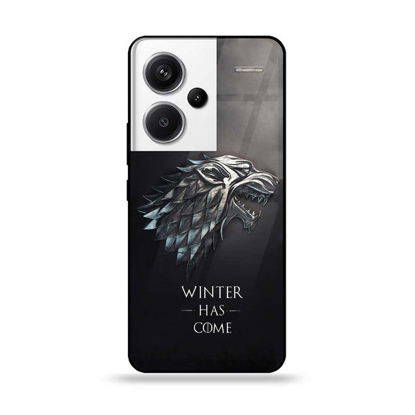 Redmi Note 13 Pro Plus 5G - Winter Has Come GOT - Premium Printed Glass soft Bumper Shock Proof Case