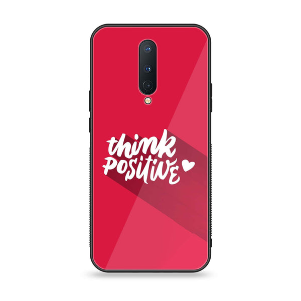 OnePlus 8 - Think Positive Design - Premium Printed Glass soft Bumper Shock Proof Case