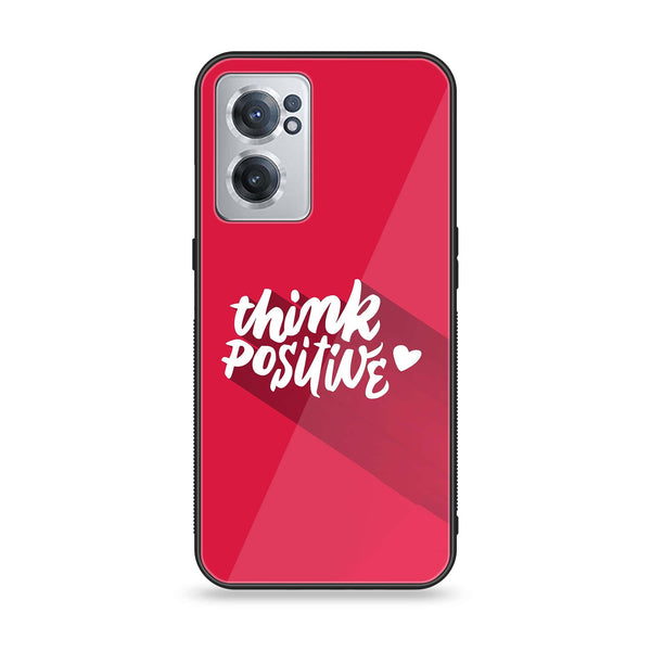 OnePlus Nord CE 2 5G - Think Positive Design - Premium Printed Glass soft Bumper Shock Proof Case