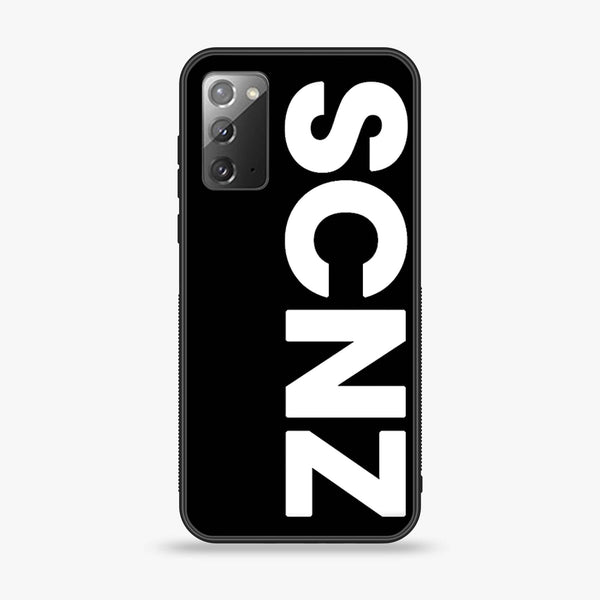 Samsung Galaxy Note 20 - SCNZ - Premium Printed Glass soft Bumper Shock Proof Case
