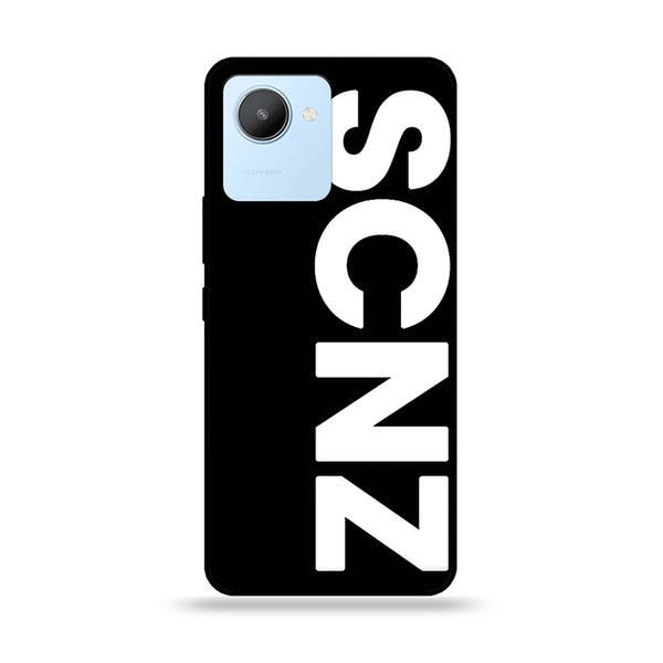 Realme C30 - SCNZ - Premium Printed Glass soft Bumper Shock Proof Case