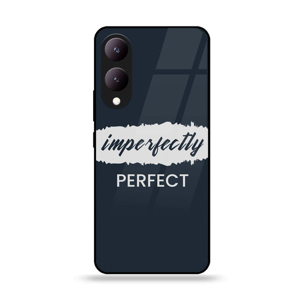 Vivo Y17S - Imperfectly - Premium Printed Glass soft Bumper shock Proof Case