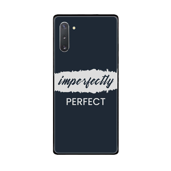 Samsung Galaxy Note 10 - Imperfectly - Premium Printed Glass soft Bumper Shock Proof Case