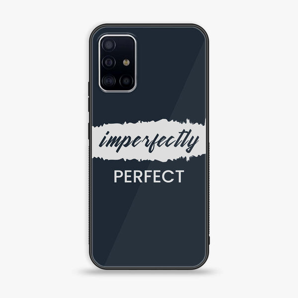 Samsung Galaxy A71 - Imperfectly - Premium Printed Glass soft Bumper Shock Proof Case