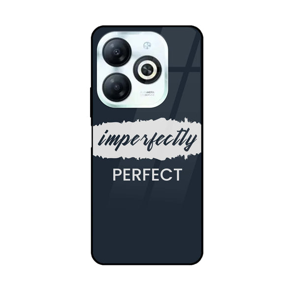 Tecno Pop 8 - Imperfectly - Premium Printed Glass soft Bumper Shock Proof Case