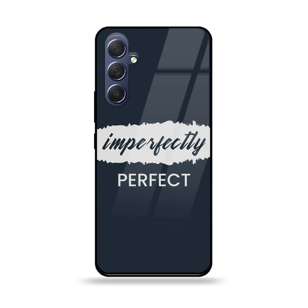 Samsung Galaxy M54 - Imperfectly - Premium Printed Glass soft Bumper Shock Proof Case