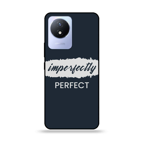 Vivo Y02 - Imperfectly - Premium Printed Glass soft Bumper Shock Proof Case