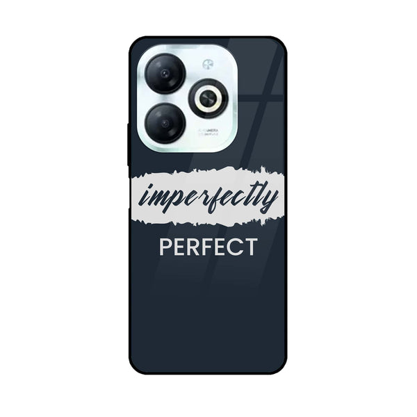 Infinix Smart 8 - Imperfectly - Premium Printed Glass soft Bumper Shock Proof Case