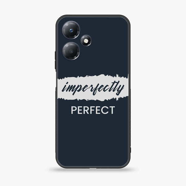 Infinix Hot 30i - Imperfectly - Premium Printed Glass soft Bumper Shock Proof Case