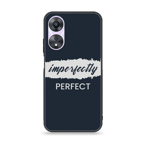 Oppo A58 - Imperfectly - Premium Printed Glass soft Bumper Shock Proof Case
