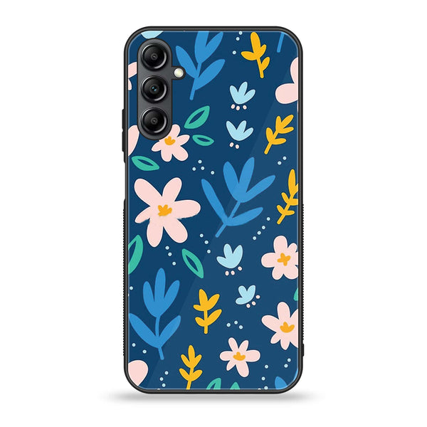 Samsung Galaxy A25 - Colorful Flowers - Premium Printed Glass soft Bumper Shock Proof Case