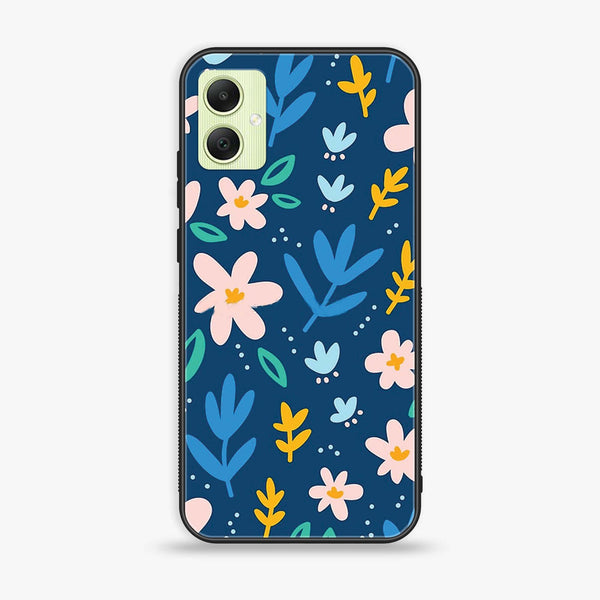 Samsung Galaxy A05 - Colorful Flowers - Premium Printed Glass soft Bumper Shock Proof Case