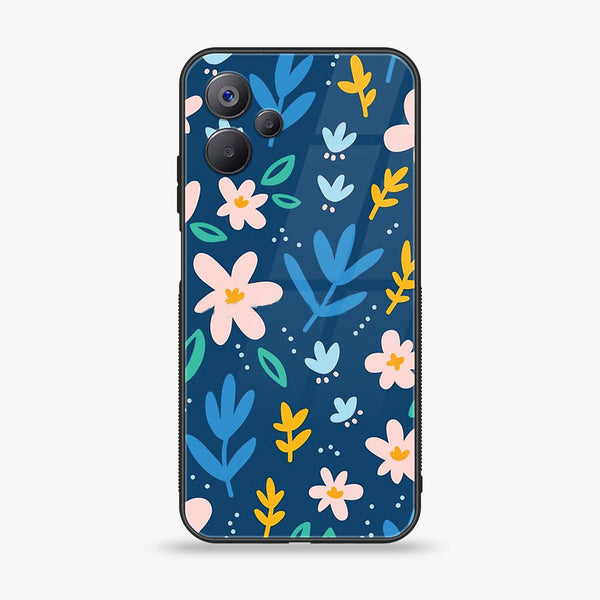 Realme 10 5G - Colorful Flowers - Premium Printed Glass soft Bumper Shock Proof Case