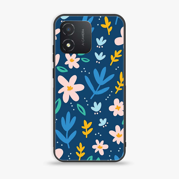 Honor X5 - Colorful Flowers - Premium Printed Glass soft Bumper Shock Proof Case