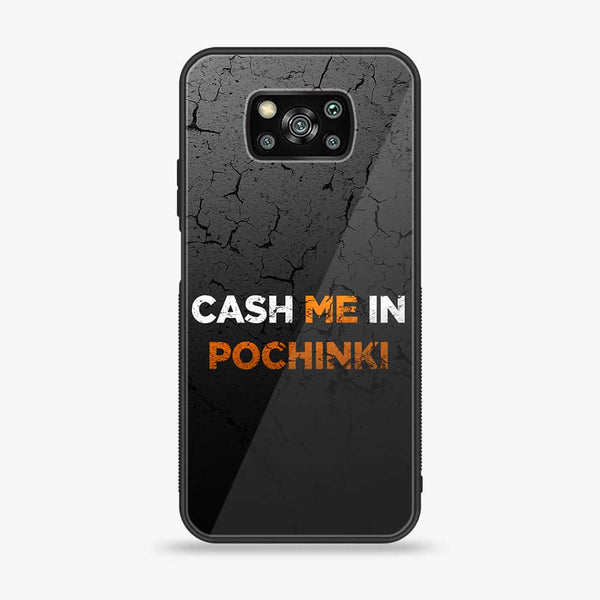 Xiaomi Poco X3 - Cash Me - Premium Printed Glass soft Bumper Shock Proof Case