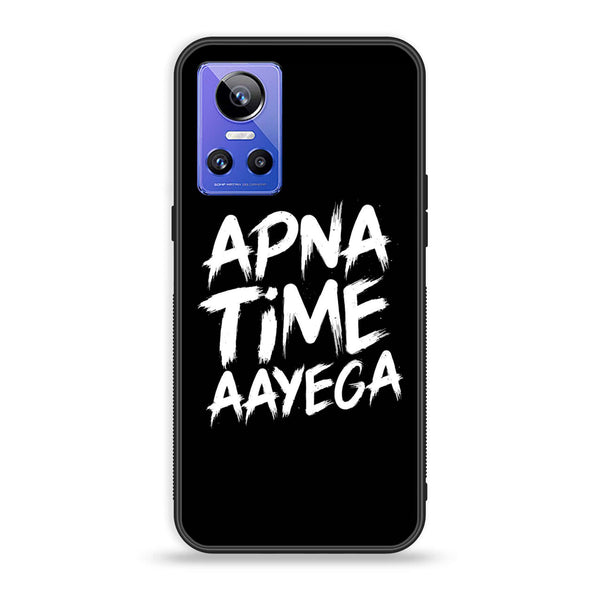 Realme GT Neo 3 - Apna Time Ayega - Premium Printed Glass soft Bumper Shock Proof Case