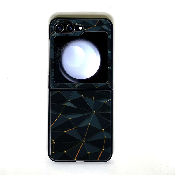 Galaxy Z Flip 5 - 3D Design - Design 8 - Premium Printed Glass soft Bumper shock Proof Case