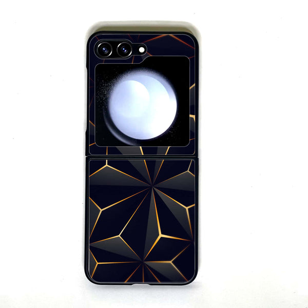 Galaxy Z Flip 5 - 3D Design - Design 6 - Premium Printed Glass soft Bumper shock Proof Case