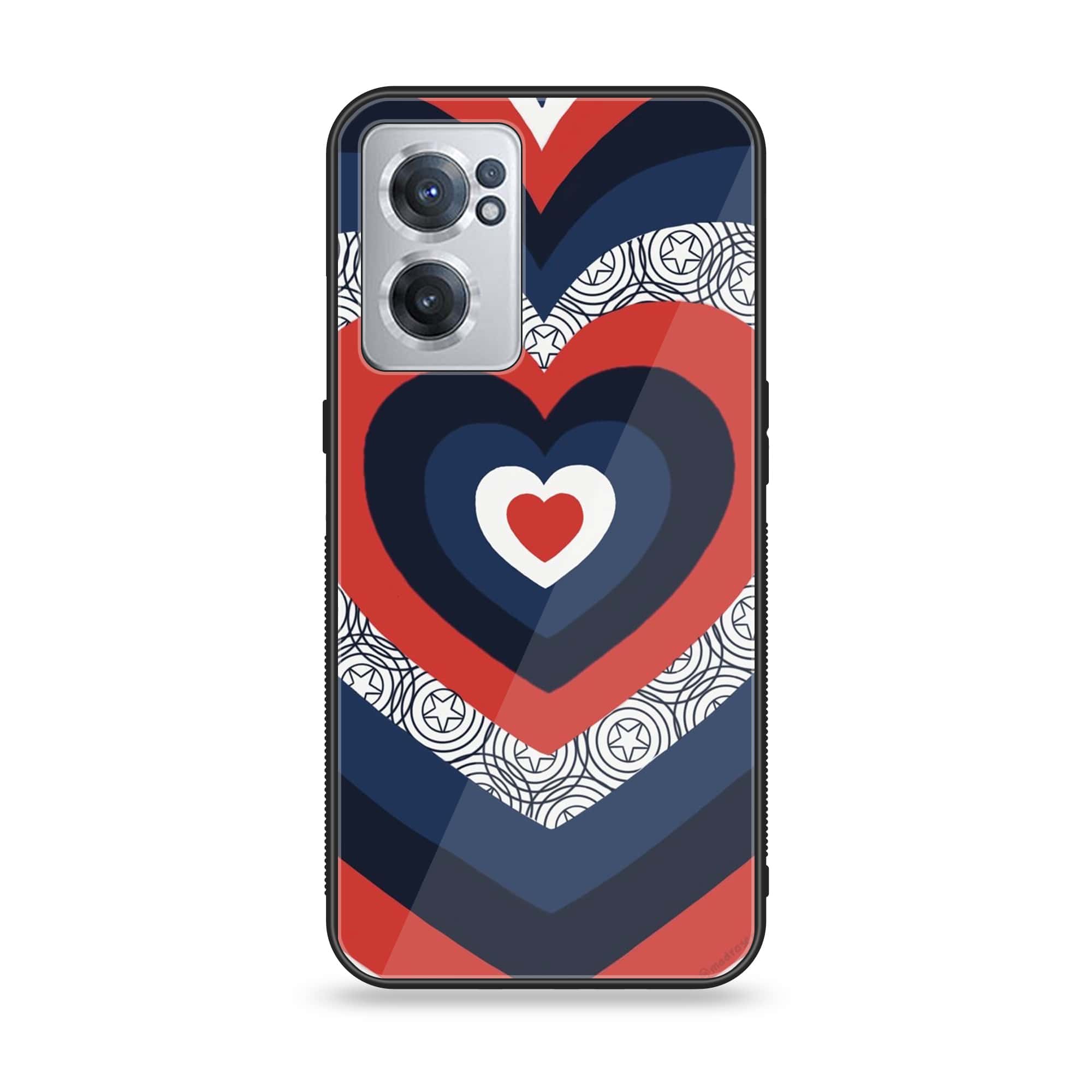 OnePlus Nord CE 2 5G - Heart Beat Series 2.0 - Premium Printed Glass soft Bumper shock Proof Case