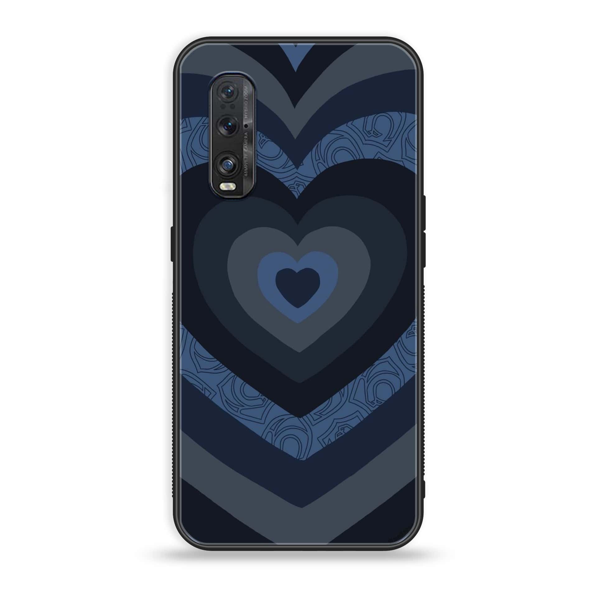Oppo Find X2 - Heart Beat Series 2.0 - Premium Printed Glass soft Bumper shock Proof Case