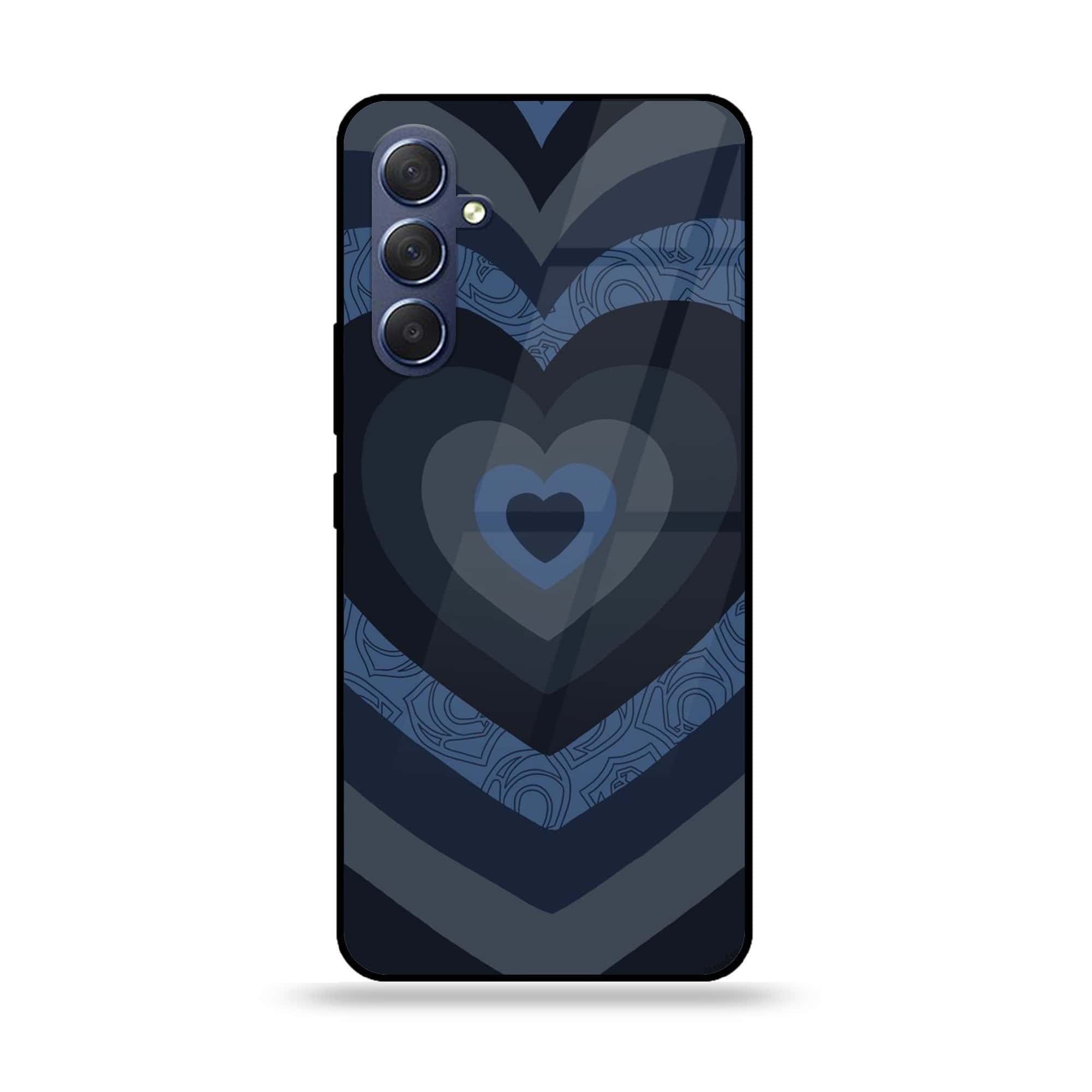 Samsung Galaxy M54 - Heart Beat Series 2.0 - Premium Printed Glass soft Bumper shock Proof Case