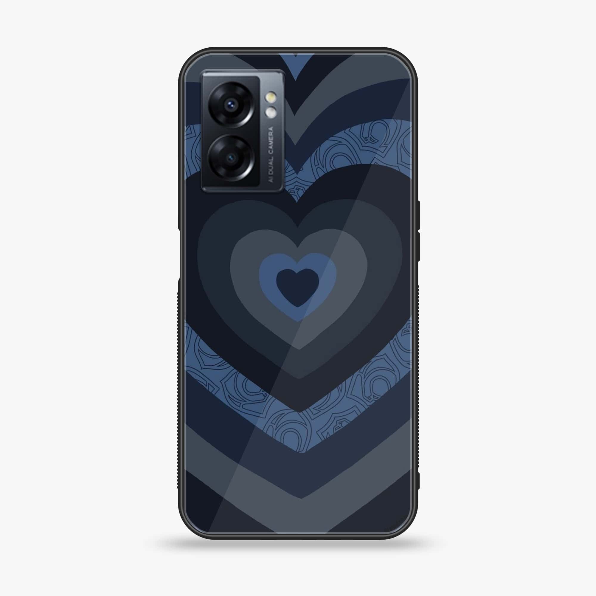 Oppo A77s - Heart Beat Series 2.0 - Premium Printed Glass soft Bumper shock Proof Case